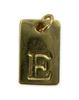 Letter tags charm