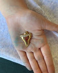Diamond Shark tooth charm
