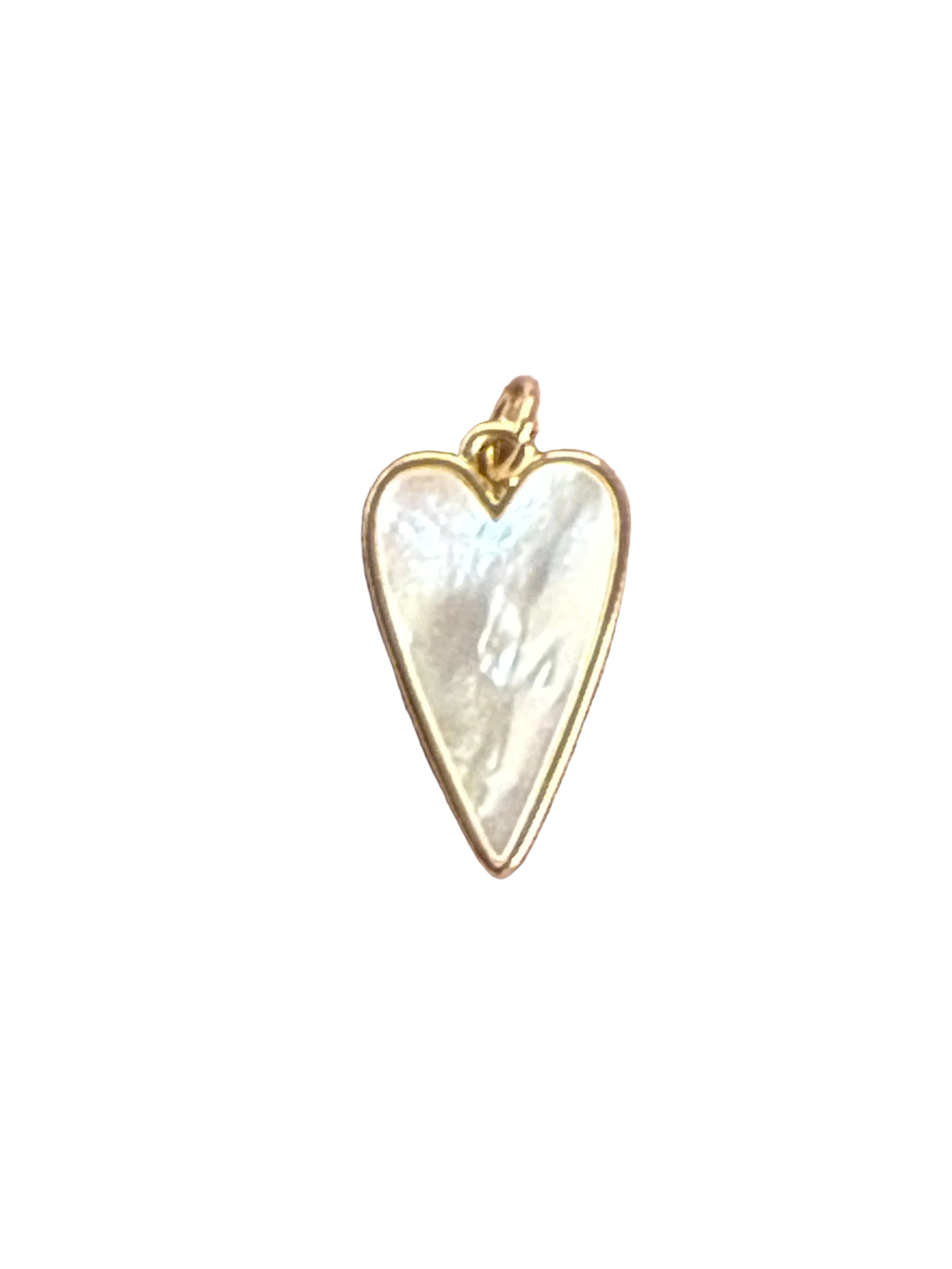Mother of Pearl Heart charm