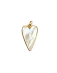 Mother of Pearl Heart charm