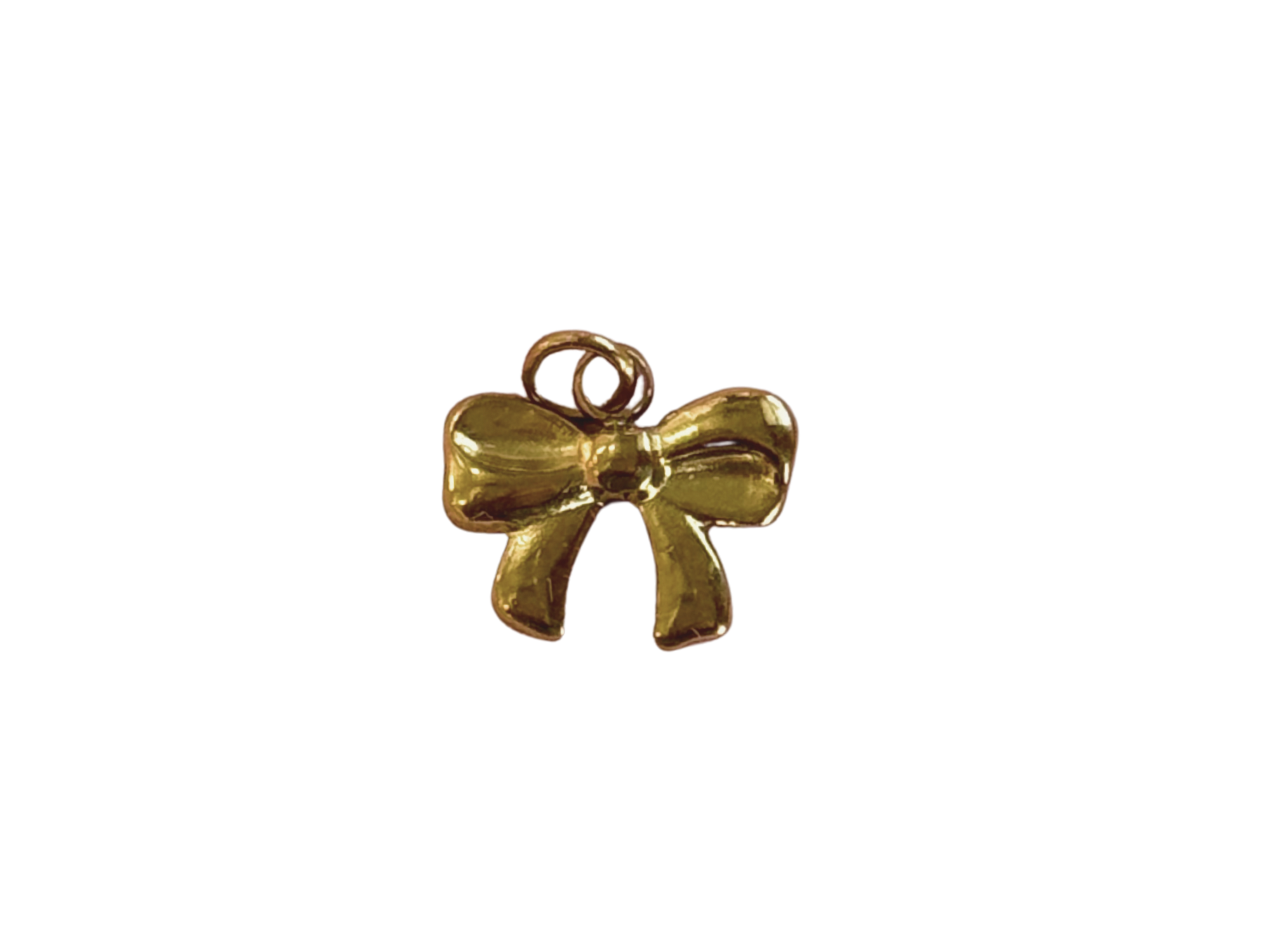 PVD Good Plated Stainless Steel Little Bow Charm