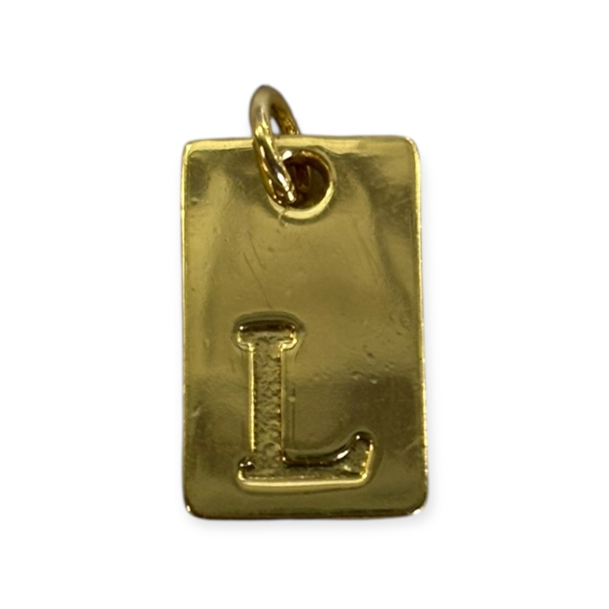 Letter tags charm