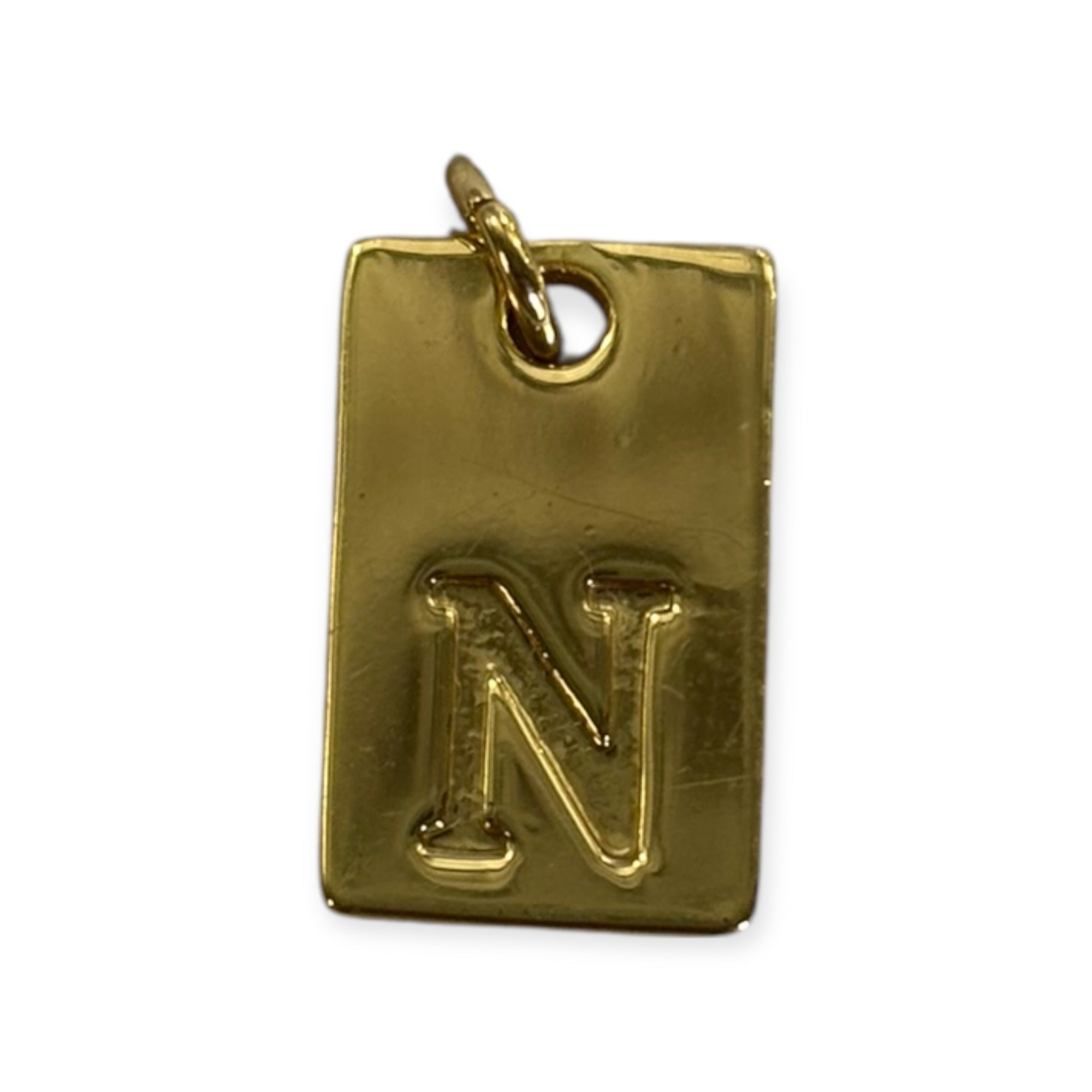 Letter tags charm