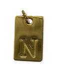Letter tags charm