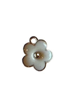 White Flower charm