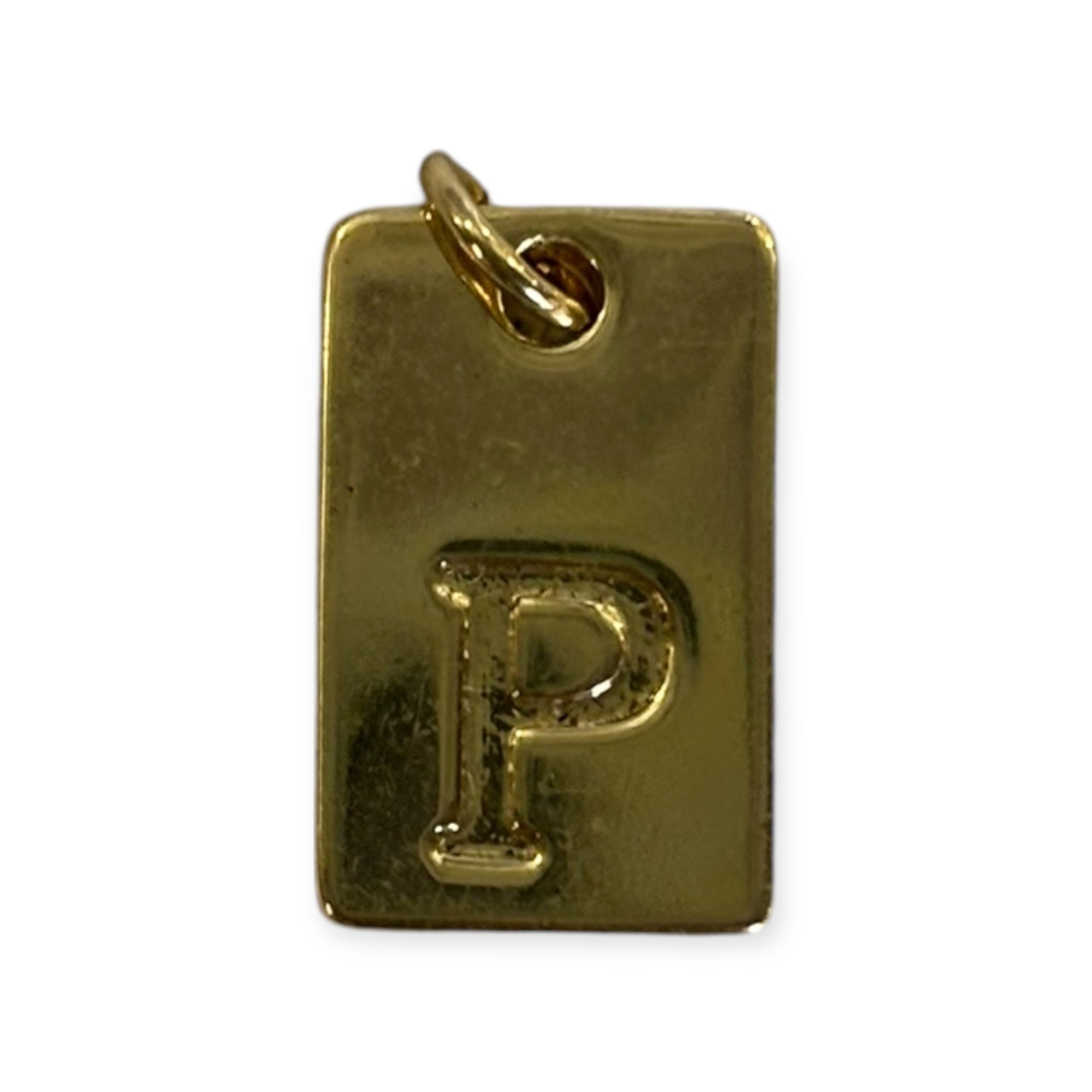 Letter tags charm