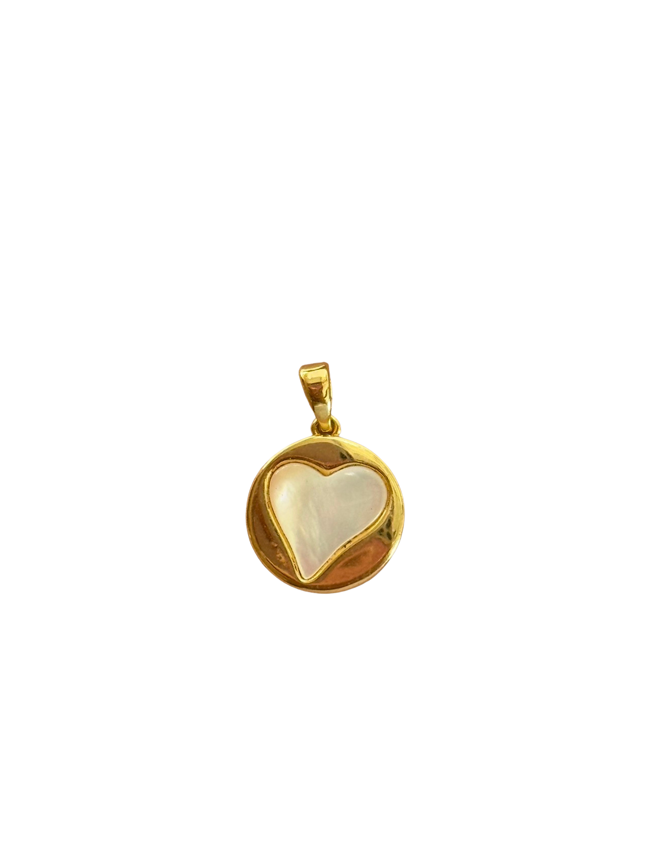 Mother of Pearl Heart Charm