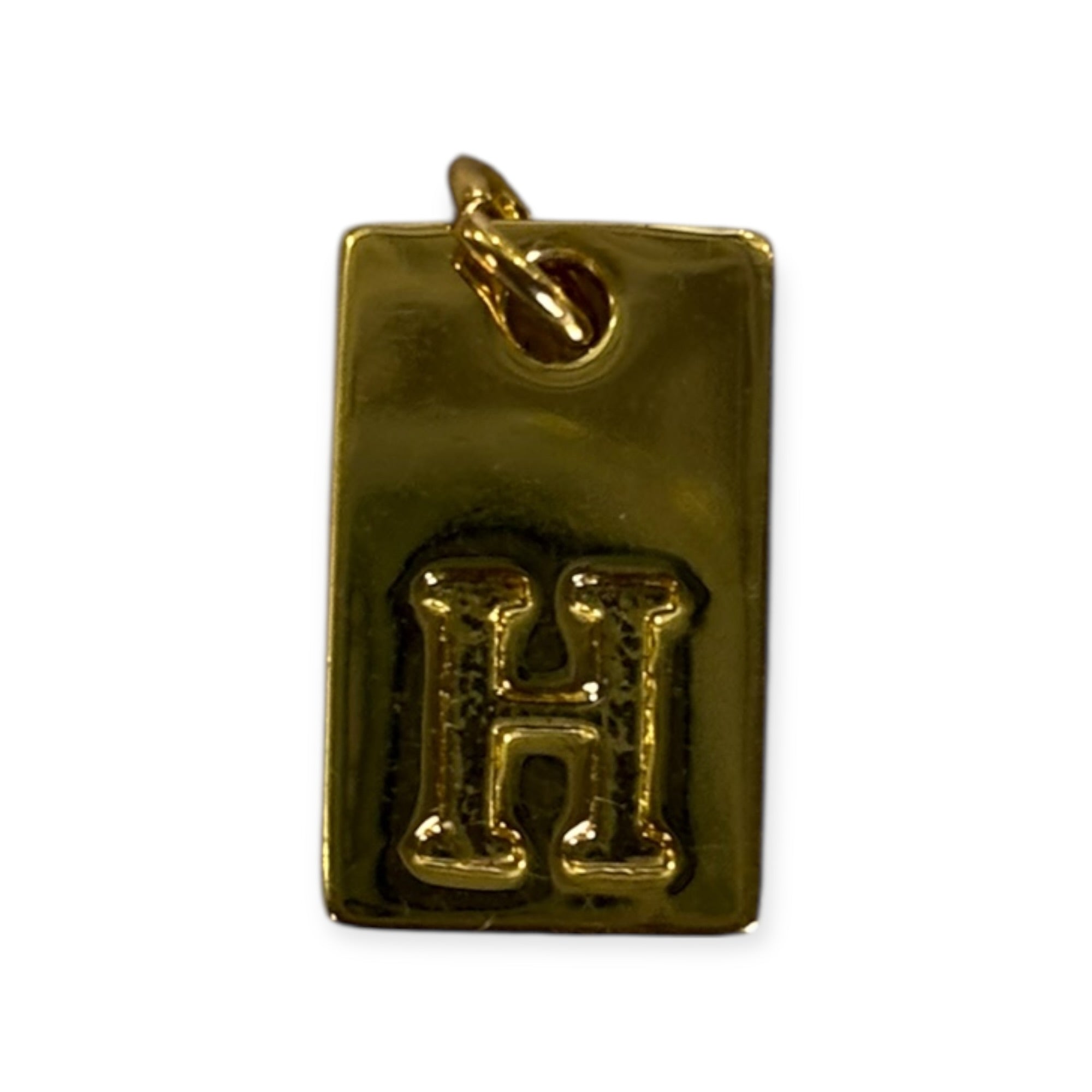 Letter tags charm
