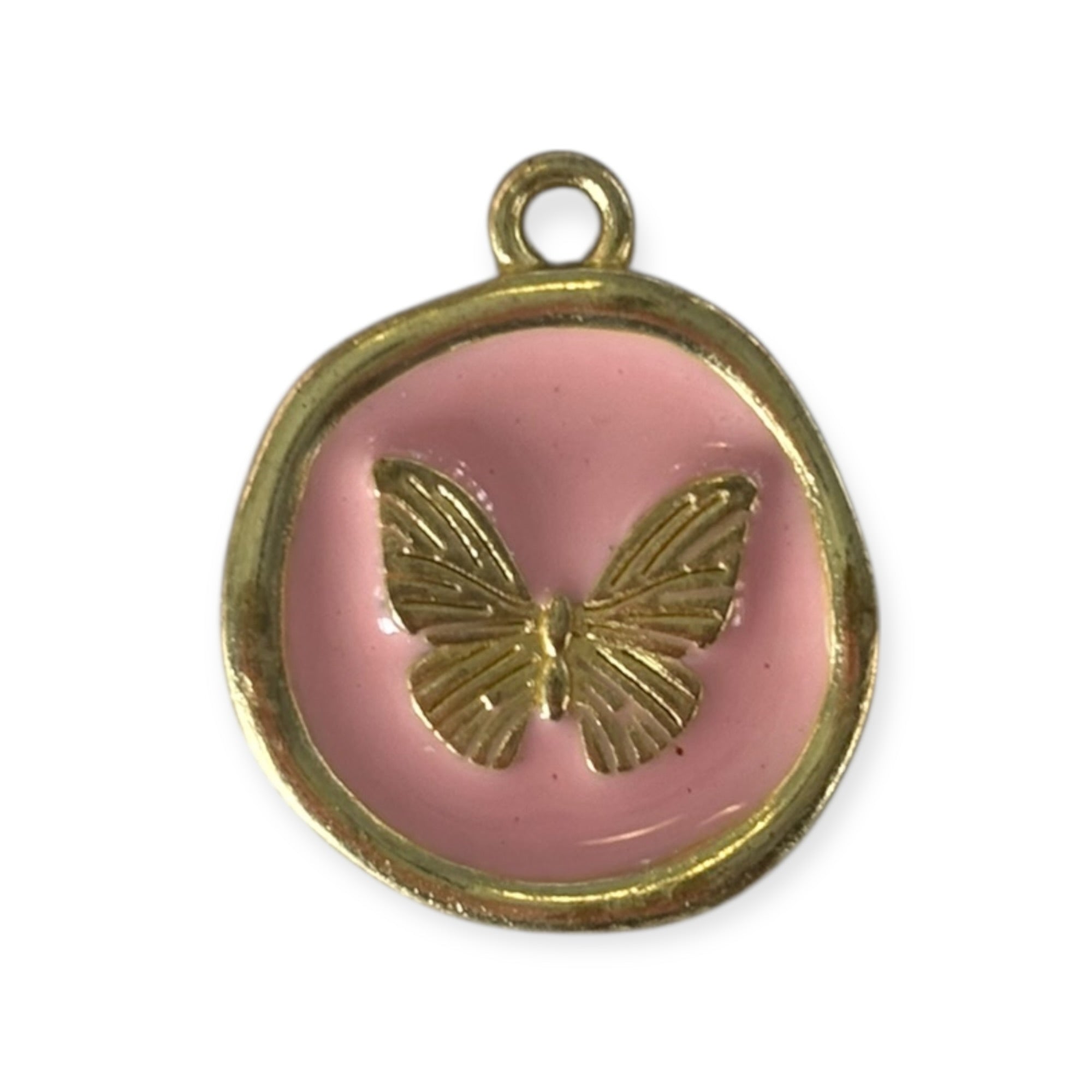 Pink Butterfly Charm