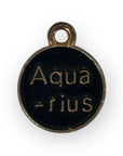 BLACK ZODIAC CHARM
