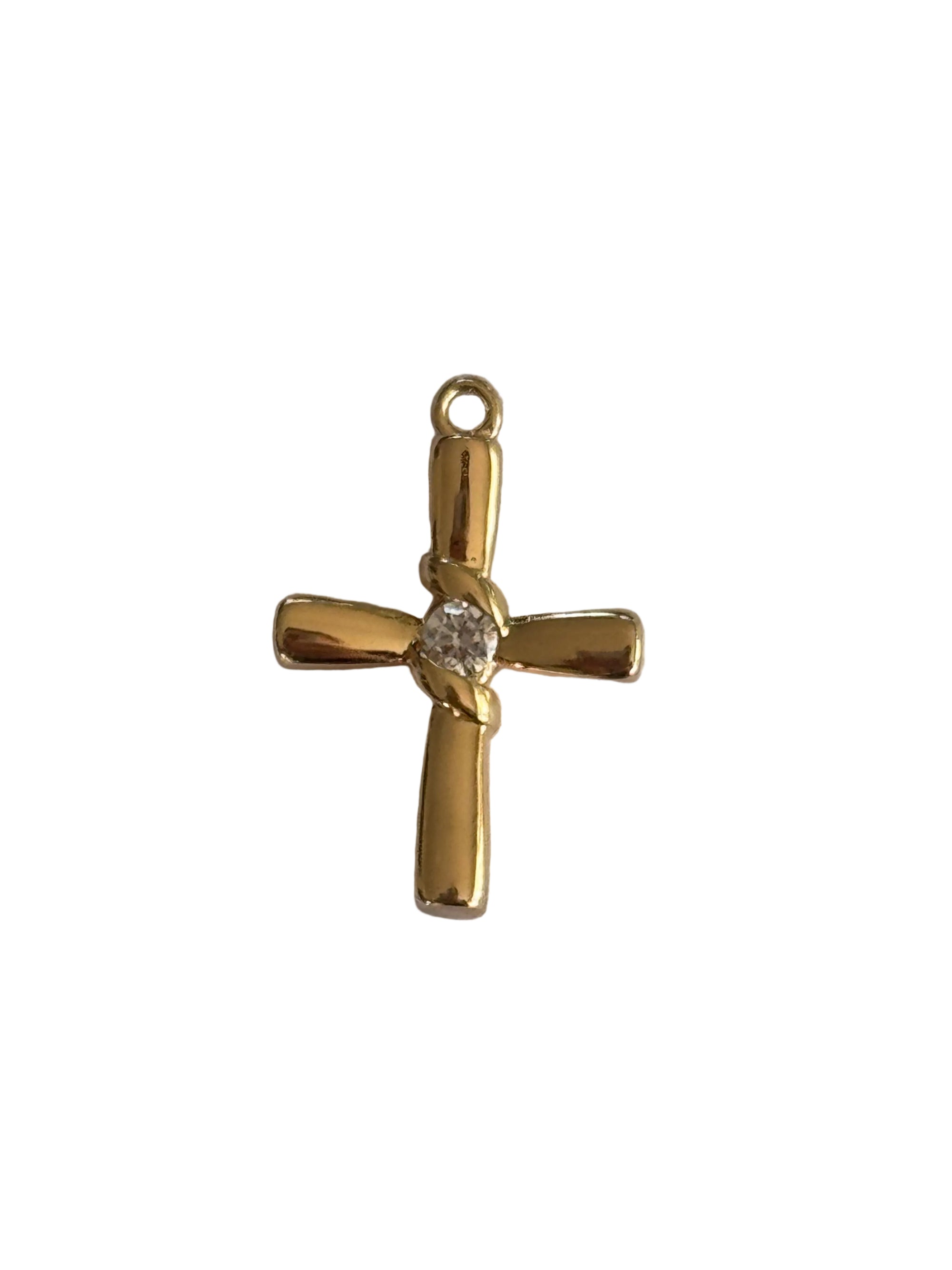 Cross with Gem charm