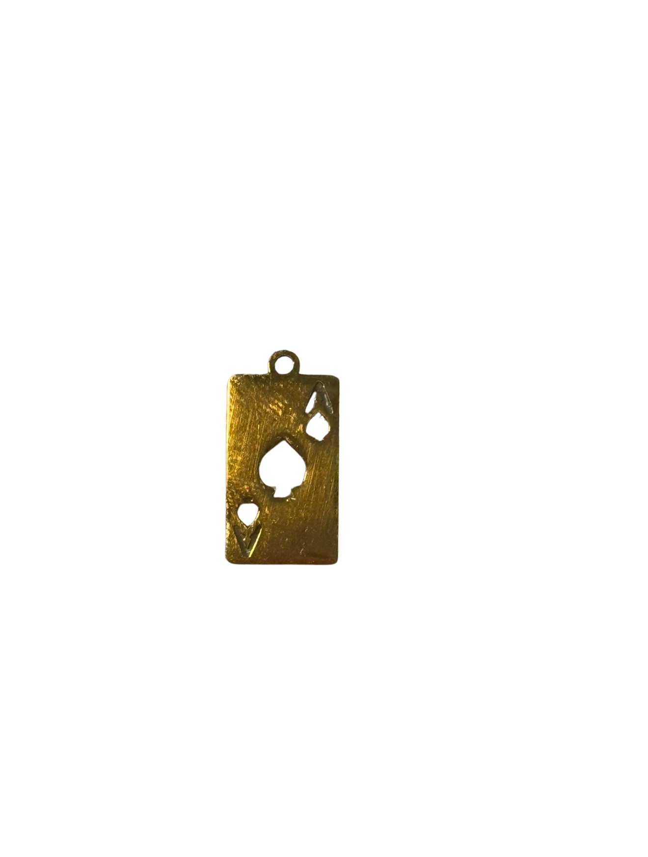 GOLD PLAYING CARD Charm