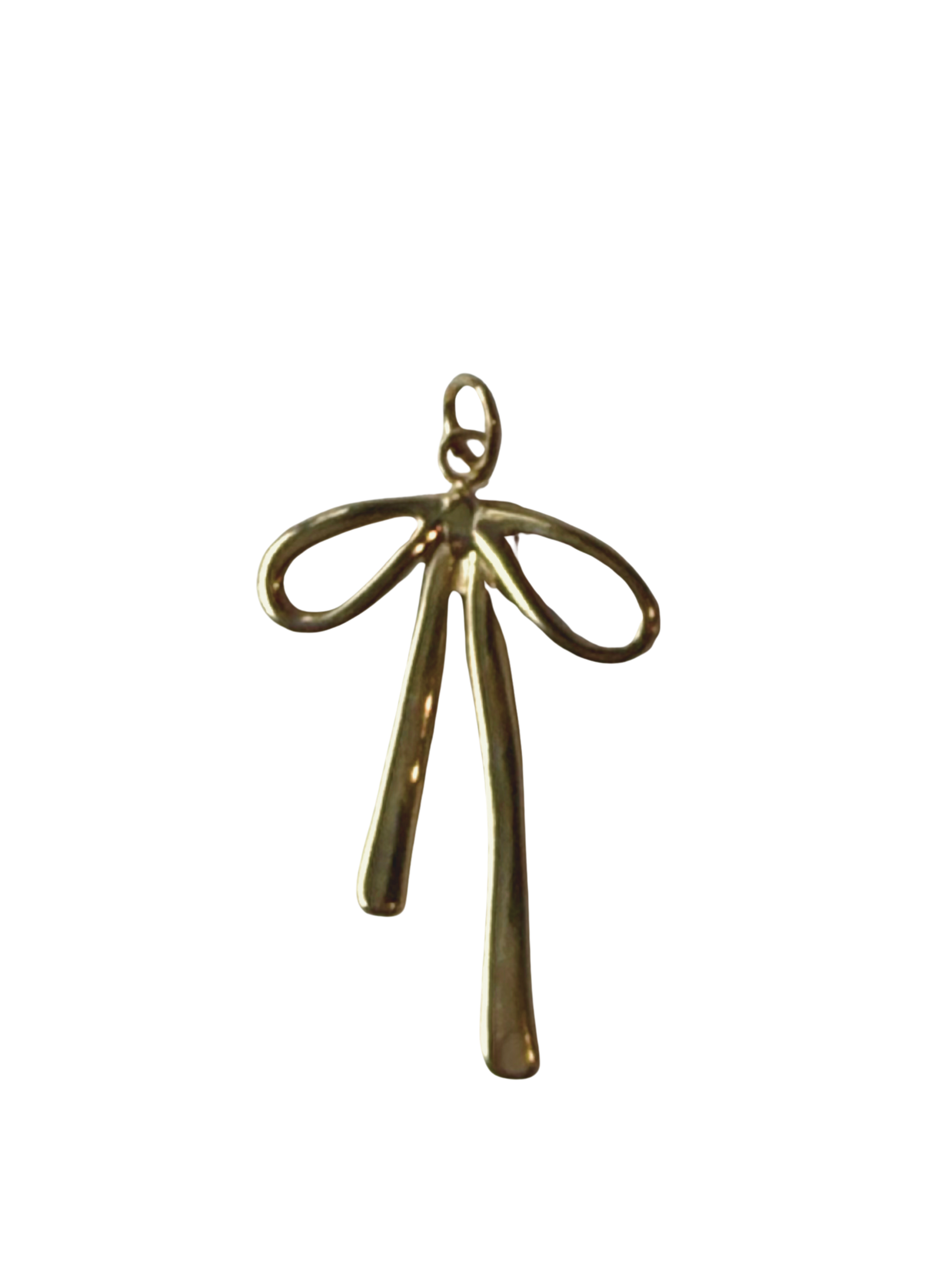PVD Good Plated Stainless Steel Bow Charm