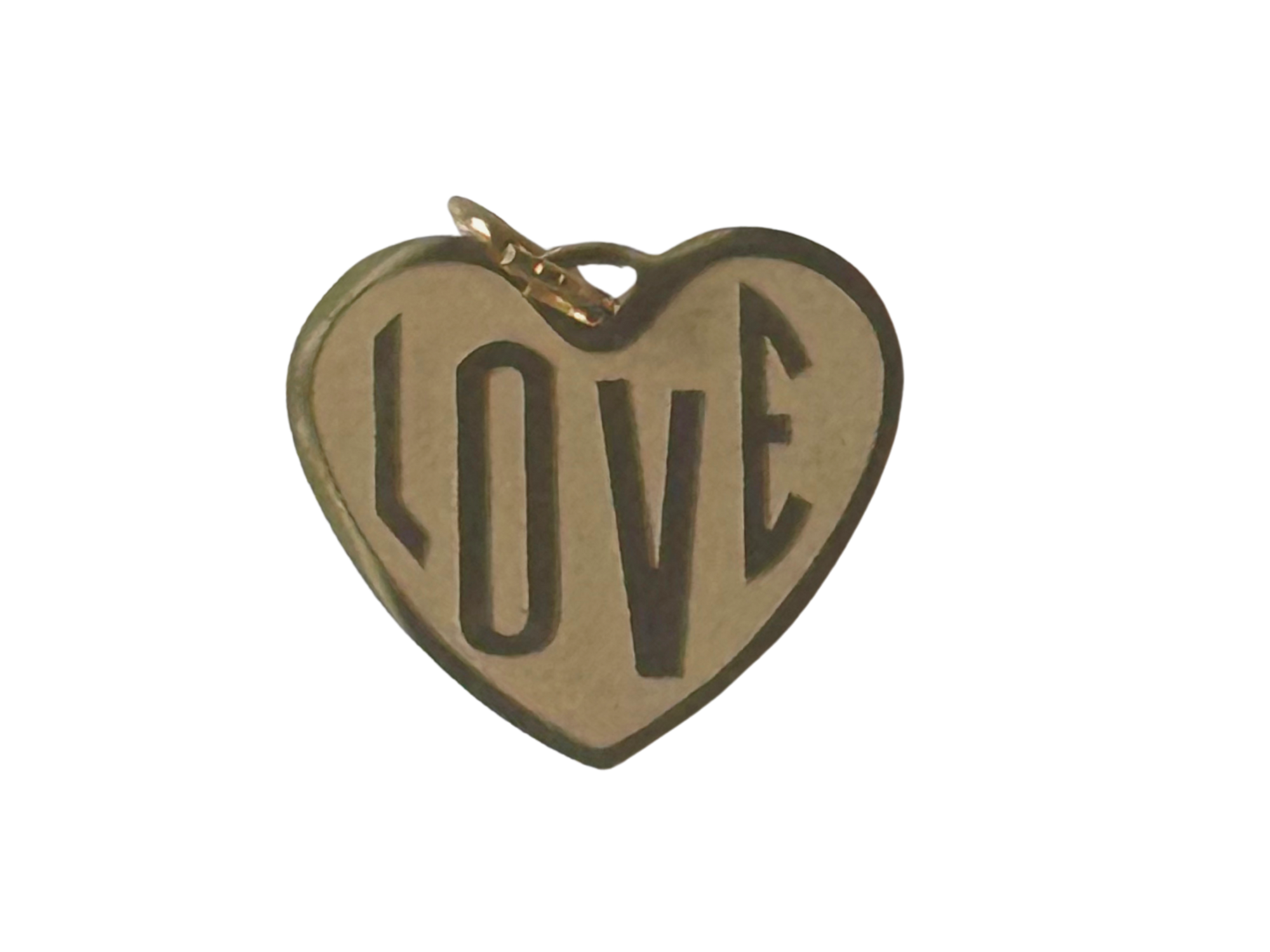 PVD Gold Plated Stainless Steel  Love Heart Charm