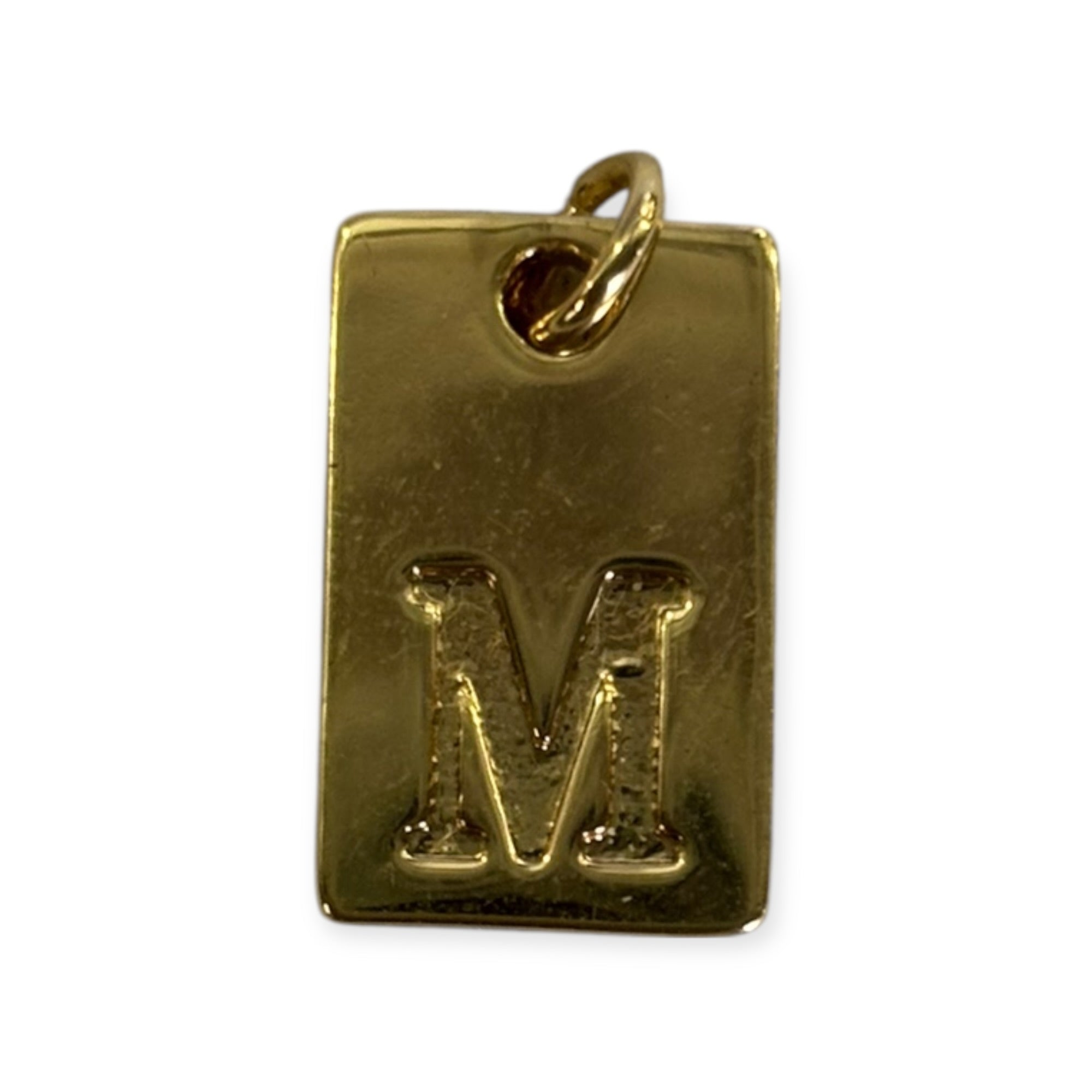 Letter tags charm