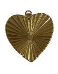 Gold Radiant Heart charm