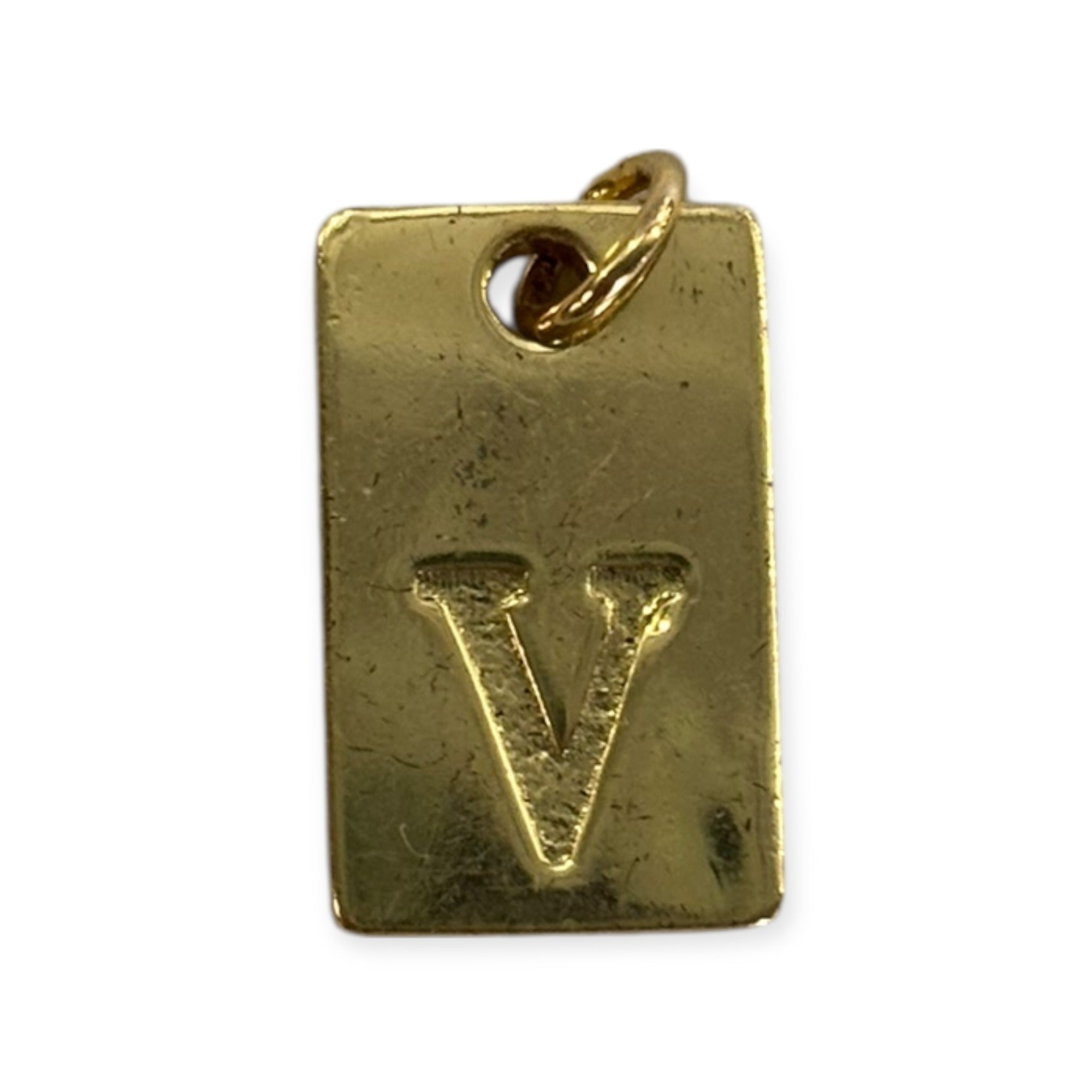 Letter tags charm