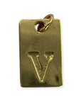 Letter tags charm