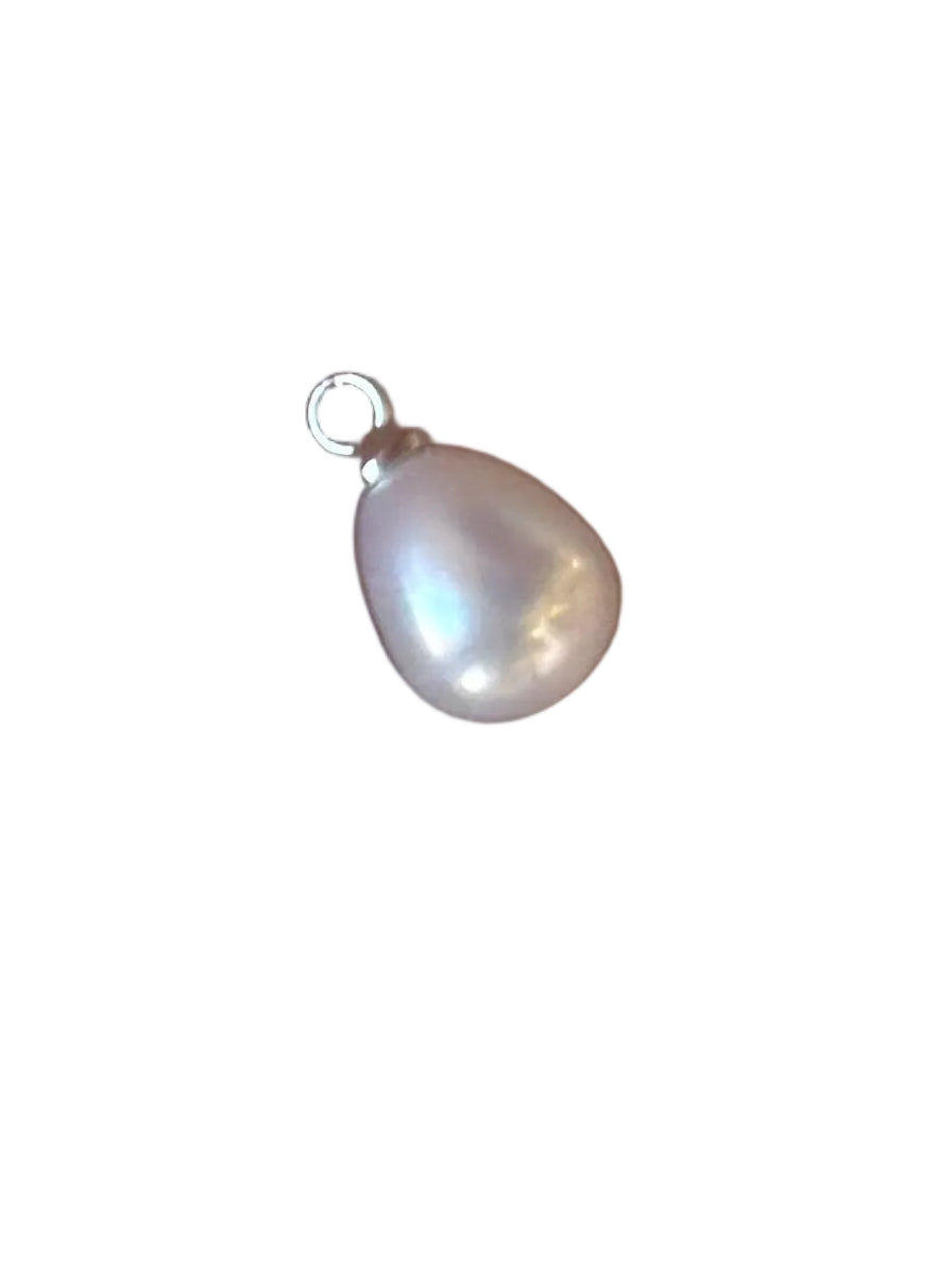 Silver  faux charm