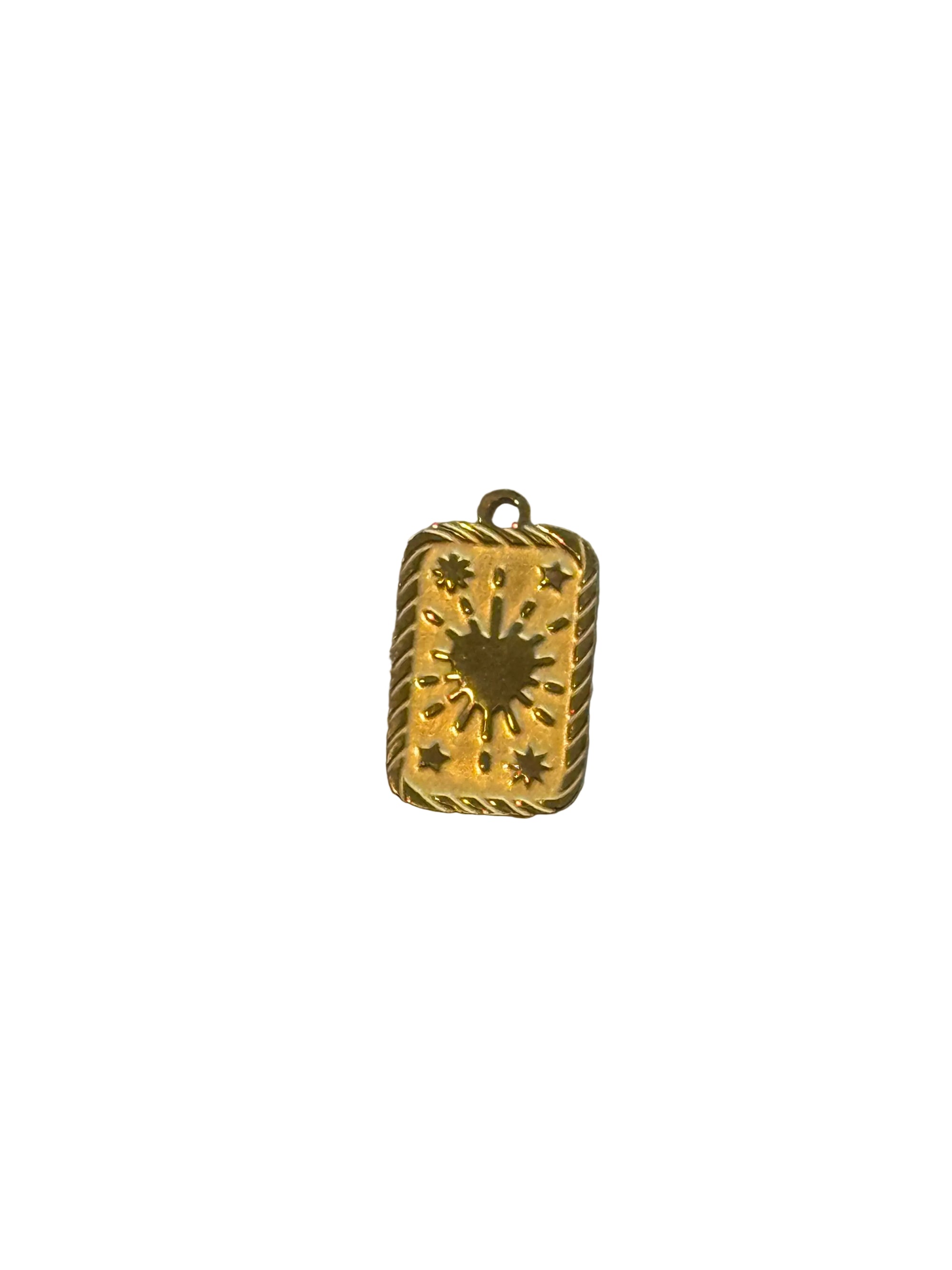 Heart Card Charm