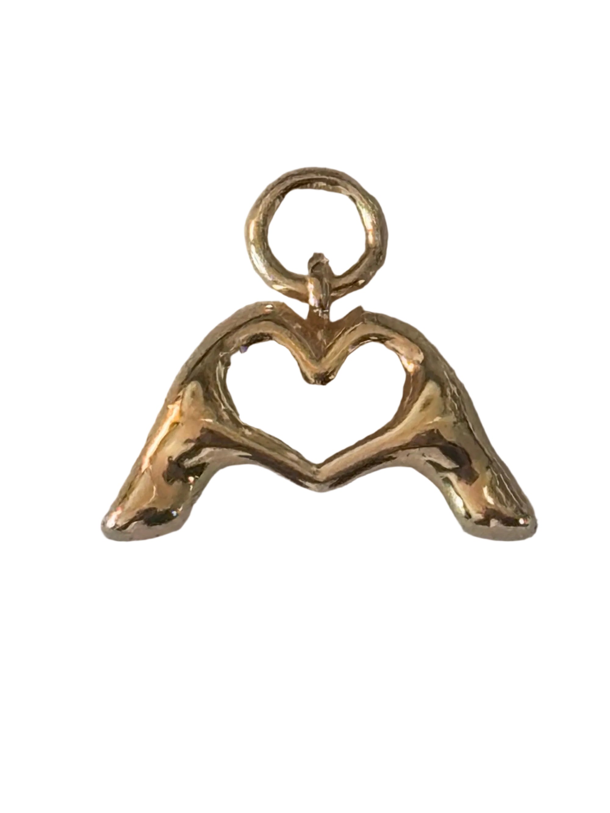 Hand Heart charm