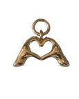 Hand Heart charm