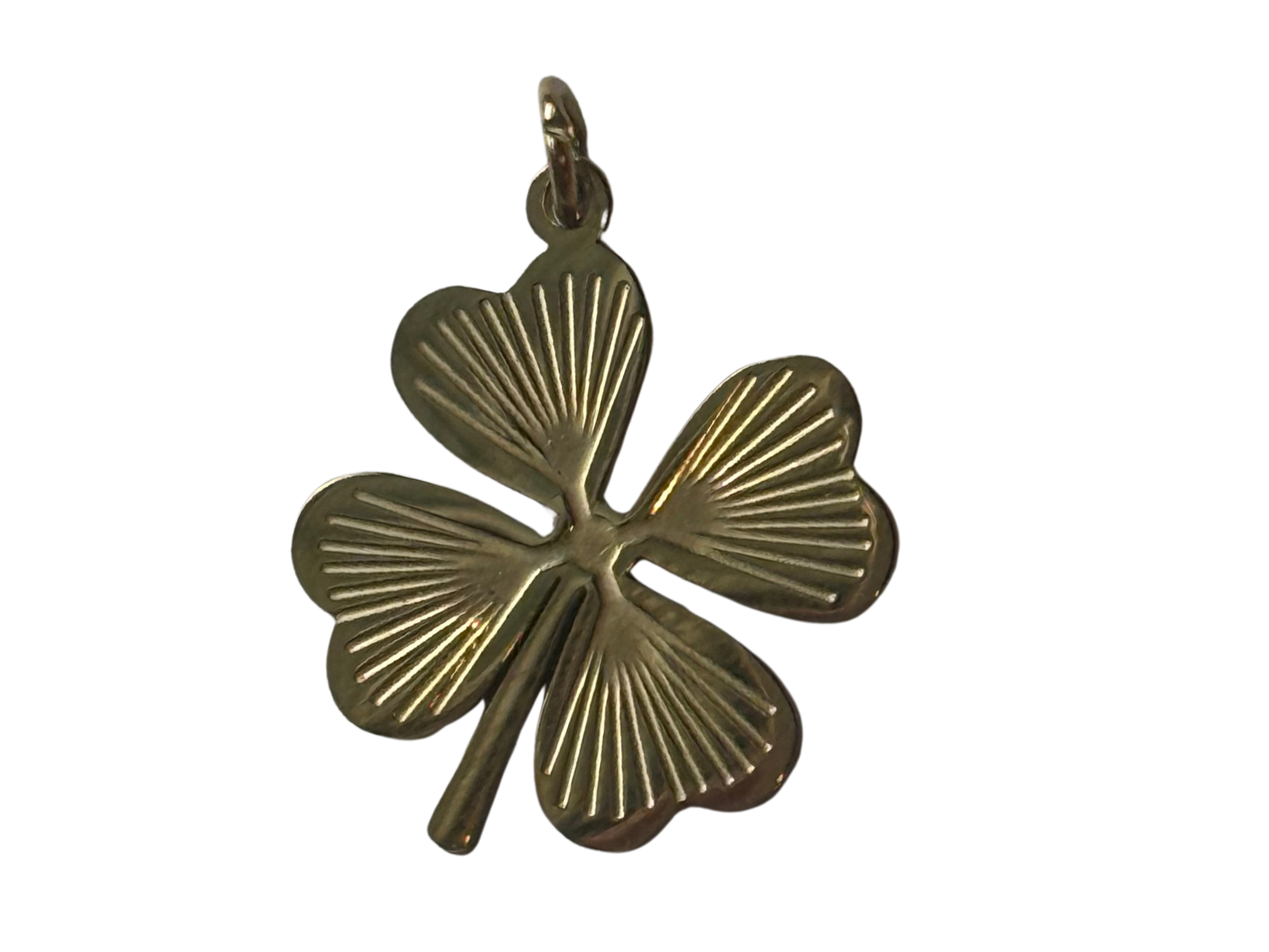 PVD Good Plated Stainless Steel Four Leaf Clover Charm