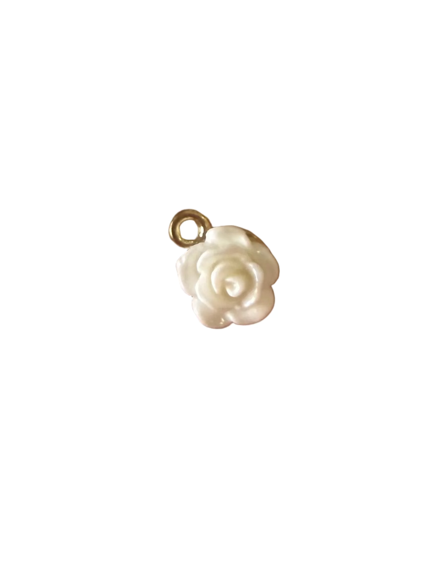 White rose charm