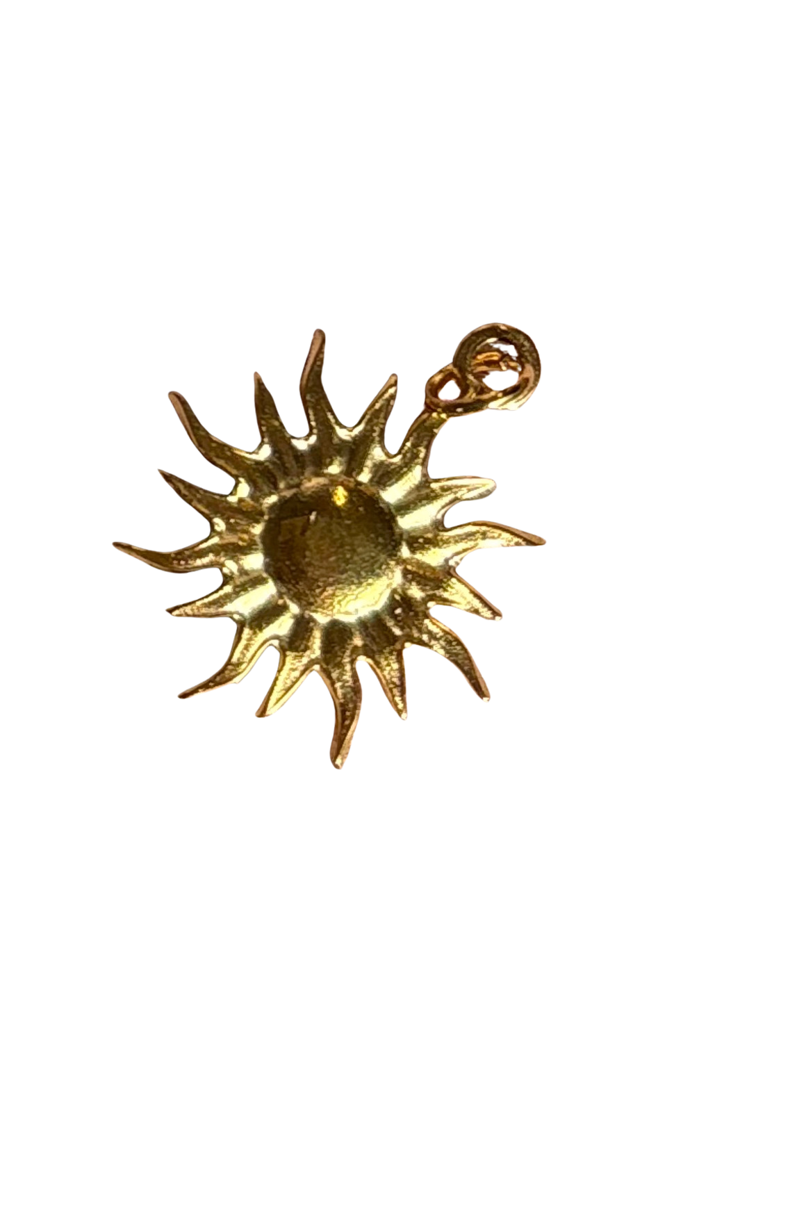 PVD Gold Plated Stainless Steel Sun Charm