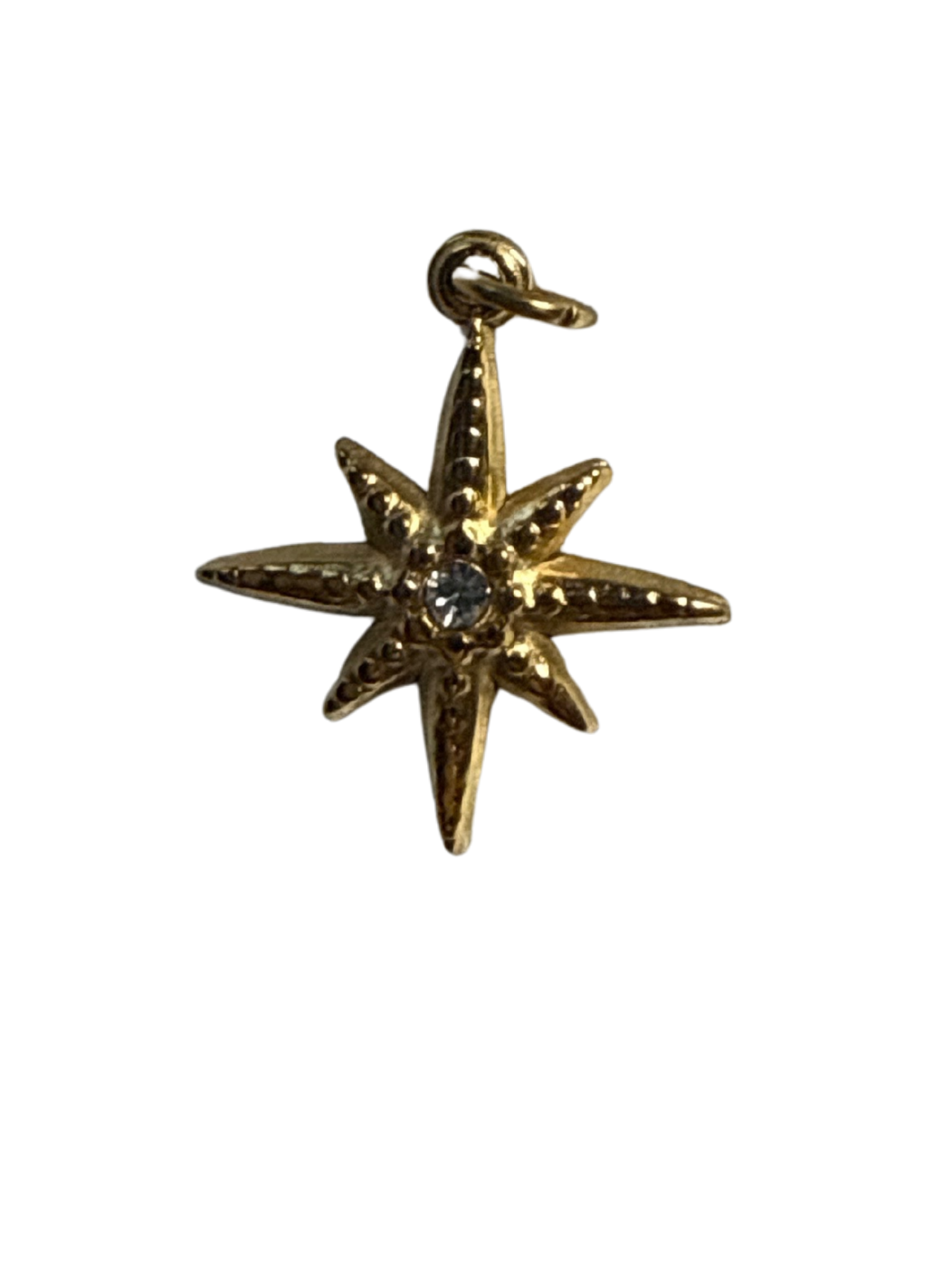 PVD Gold Plated Starburst Charm