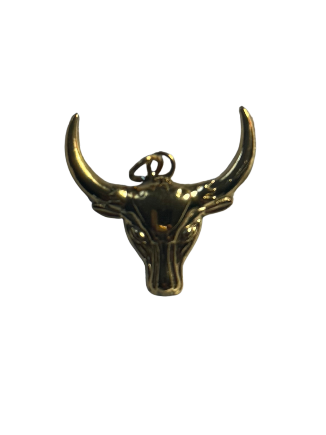 PVD Gold Plated Stainless Steel Bull Head Charm