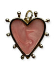 Pink poky Heart charm