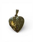 Paw heart locket charm
