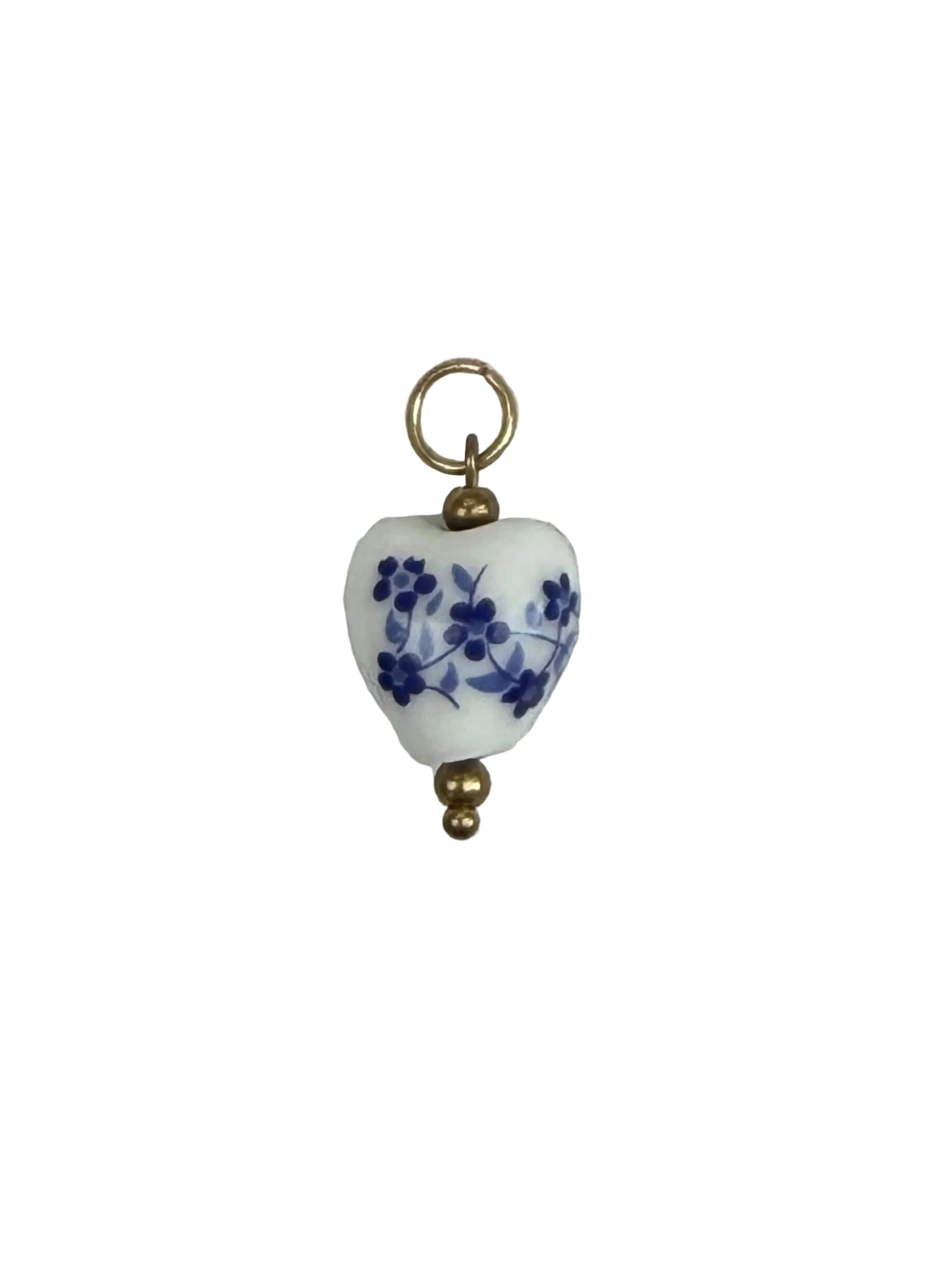 Porcelain Flower Puffy Heart