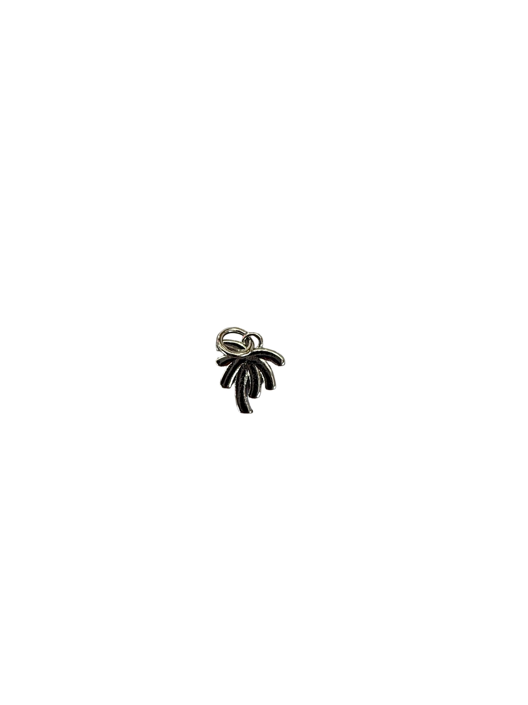 Silver Palmetto Tree Charm