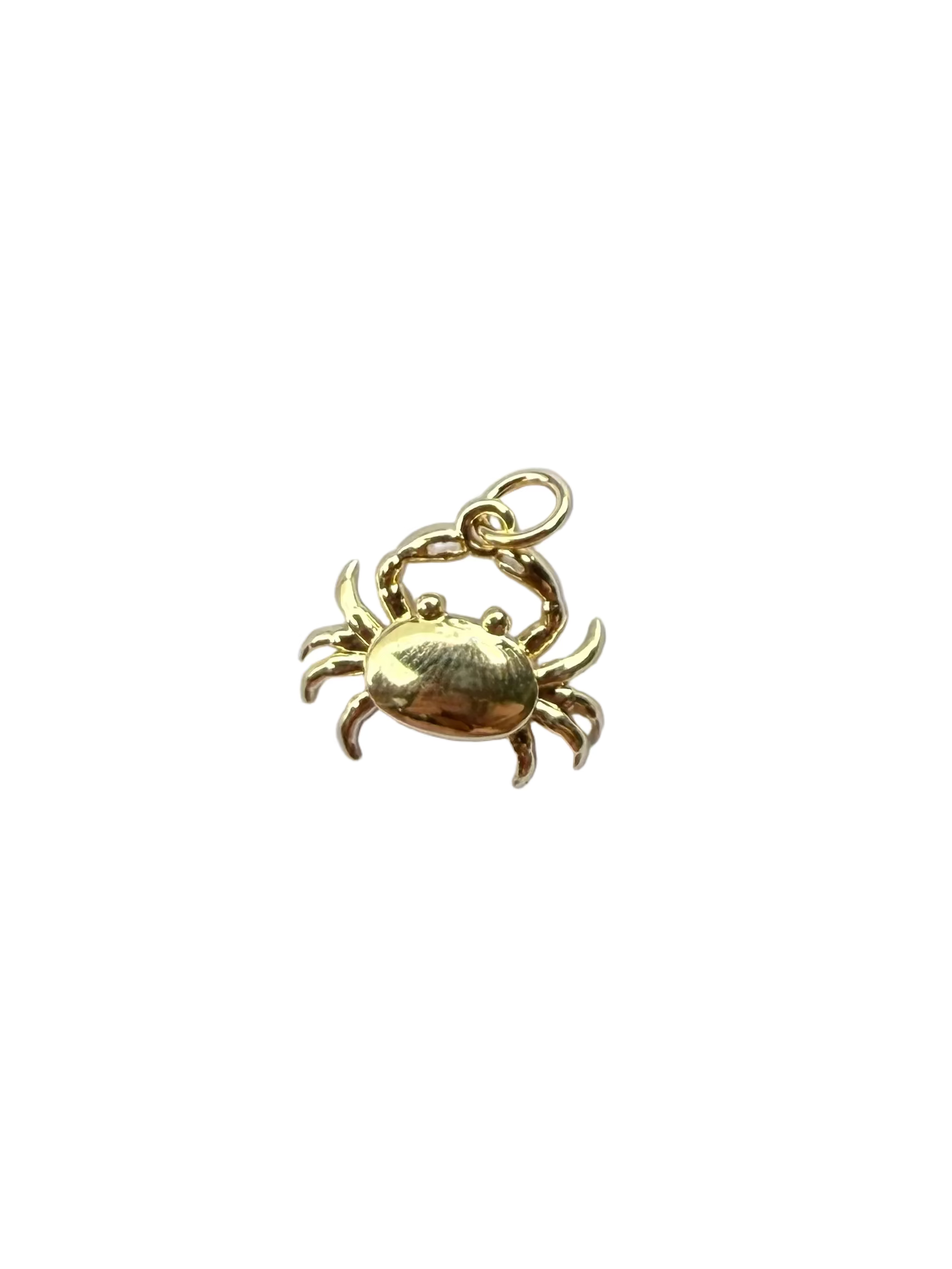 Golden Crab Charm