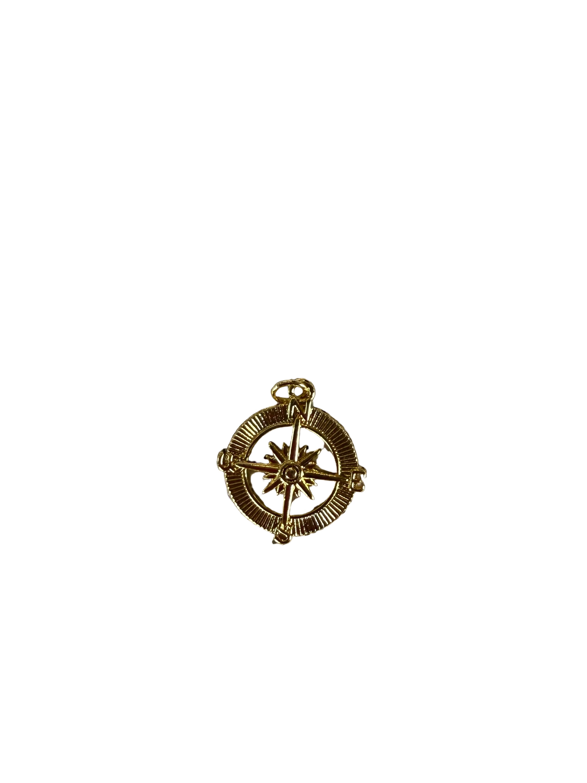 Mini gold filled compass charm