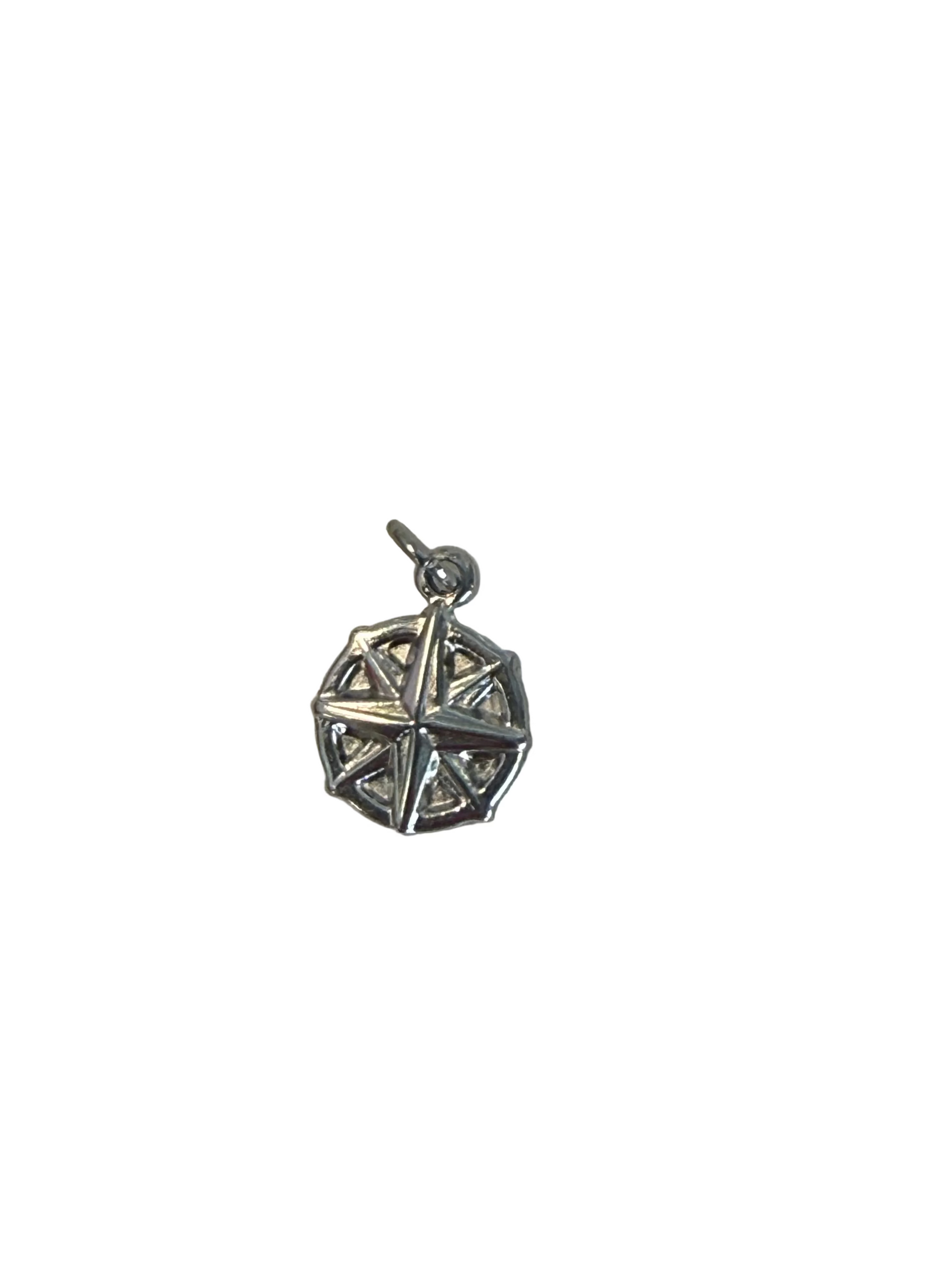 Silver compass