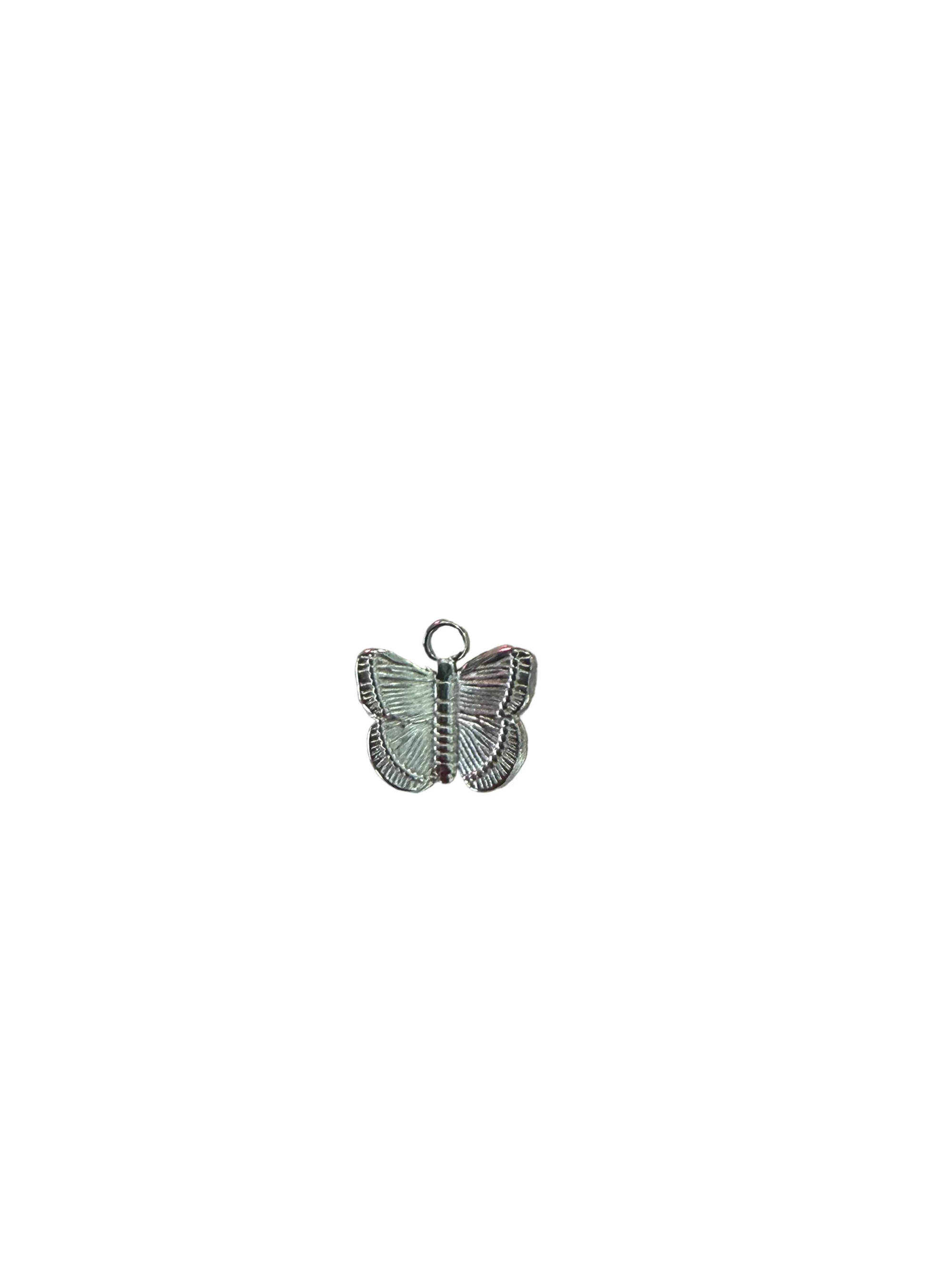 Silver butterfly charm