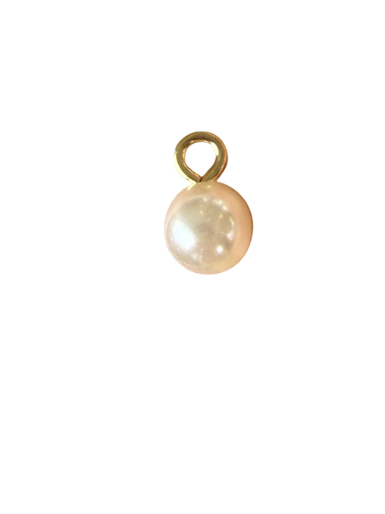 Faux pearl charm