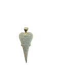 Diamond Shark tooth charm