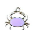 Pink belly crab charm