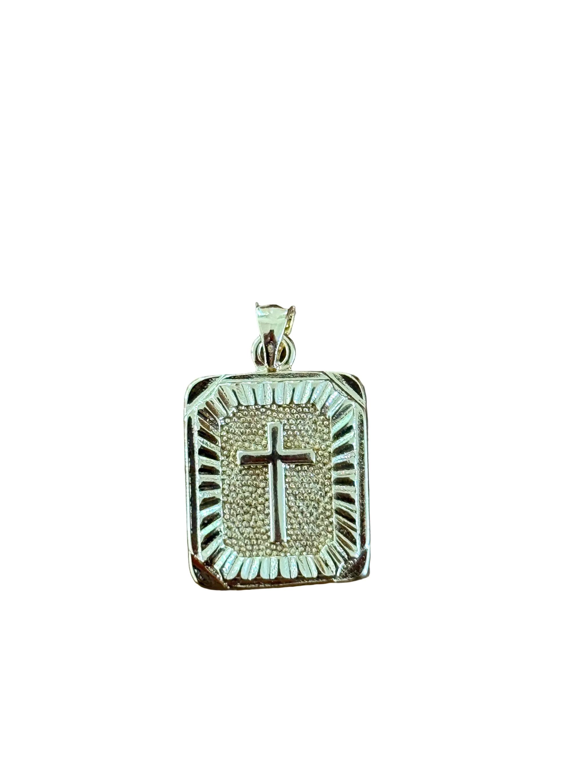 Cross in a box charm