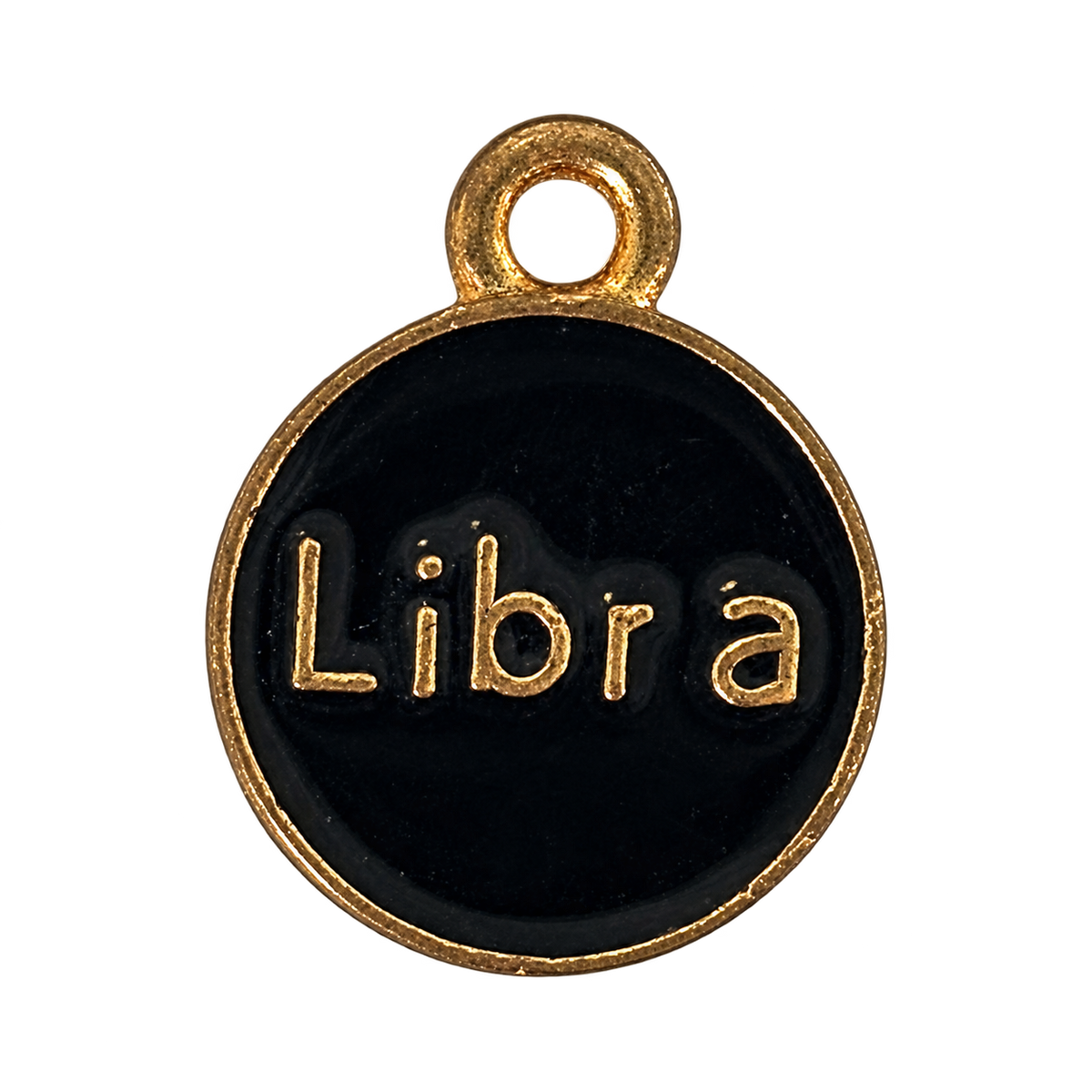Black Libra zodiac charm transparent cutout