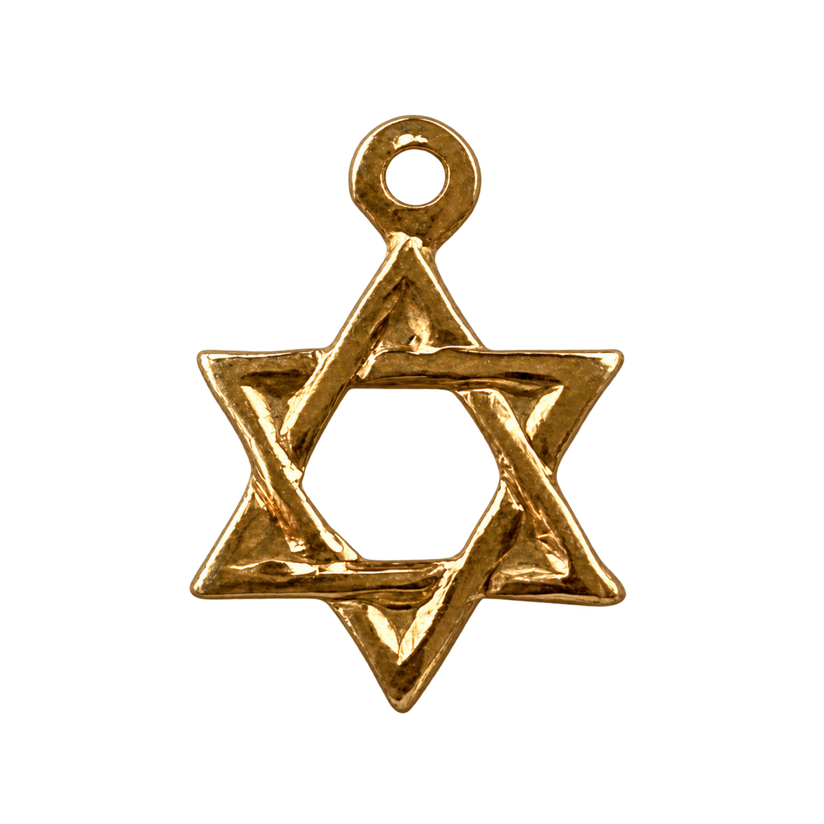 STAR OF DAVID Charm on transparent background