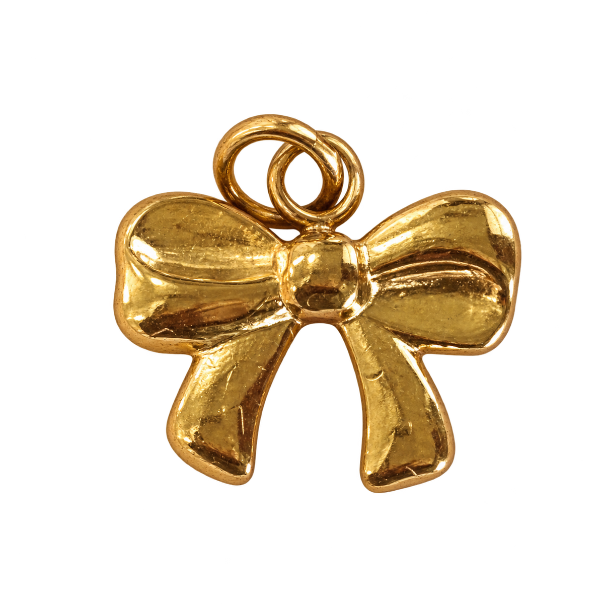 PVD Good Plated Stainless Steel Little Bow Charm — natural photo on transparent background