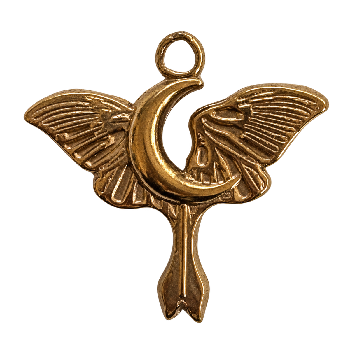 ANGEL MOON WINGS on transparent background, natural product photo