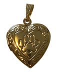 Paw heart locket charm on transparent background