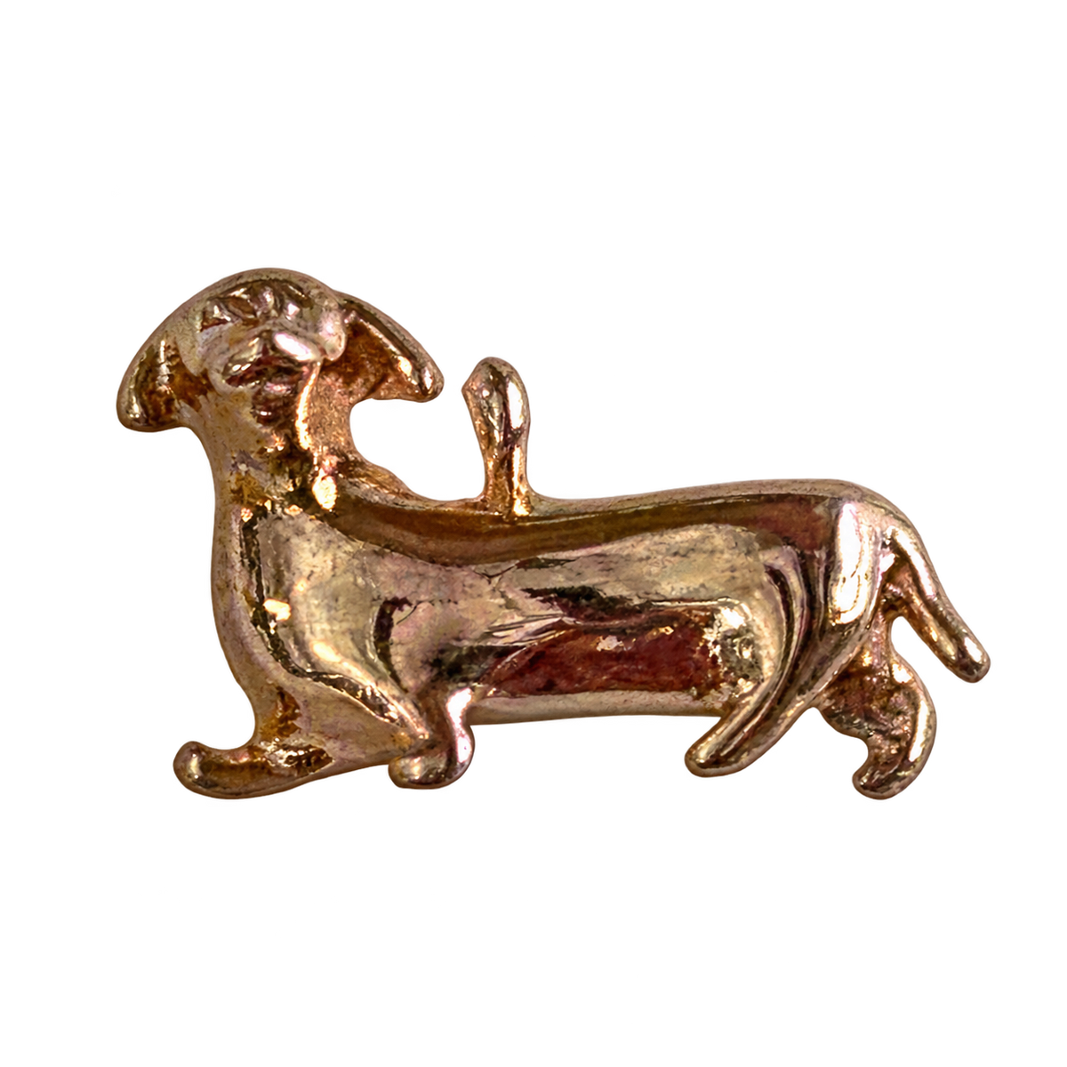 WEINER dachshund DOG charm on transparent background