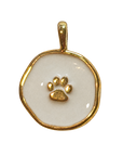 White Paw Charm on transparent background